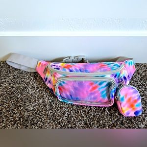Matching tie dye Fanny pack and coin purse